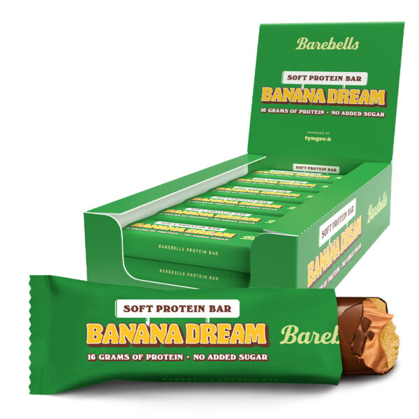 Barebells Soft Protein Bar Banana Dream Team Fitness